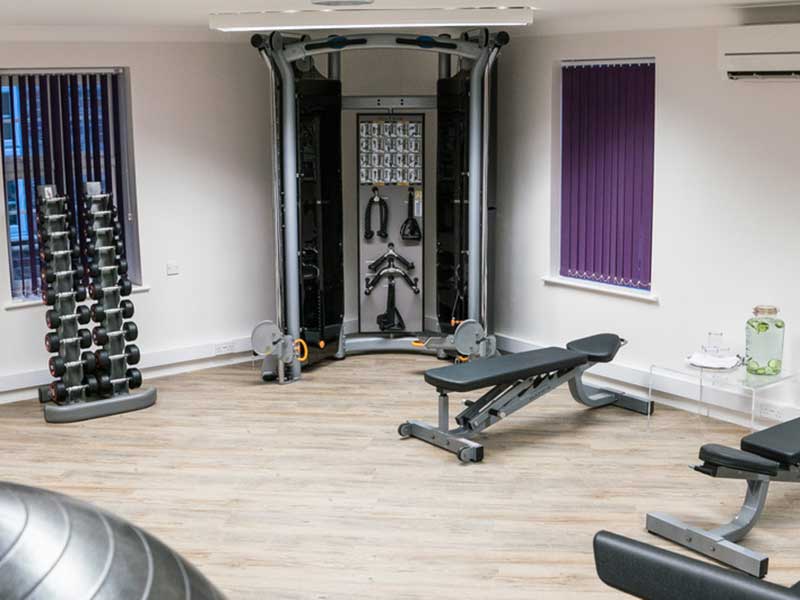 Gym at the Malvern View Spa
