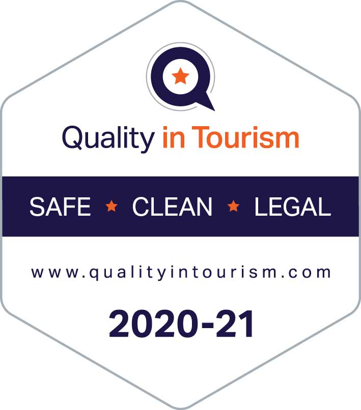 Quality in Tourism Safe Clean & Legal™ accreditation